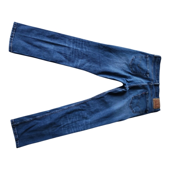 Men's Levis Blue Jeans Straight Leg 34 x 32 - Picture 2 of 10